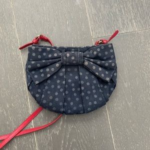 Red Valentino Denim Polka Dot Bag